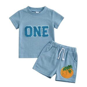 Pumpkin First Birthday Pumpkin Outfit Clothes Shirt Shorts Thanksgiving Smash